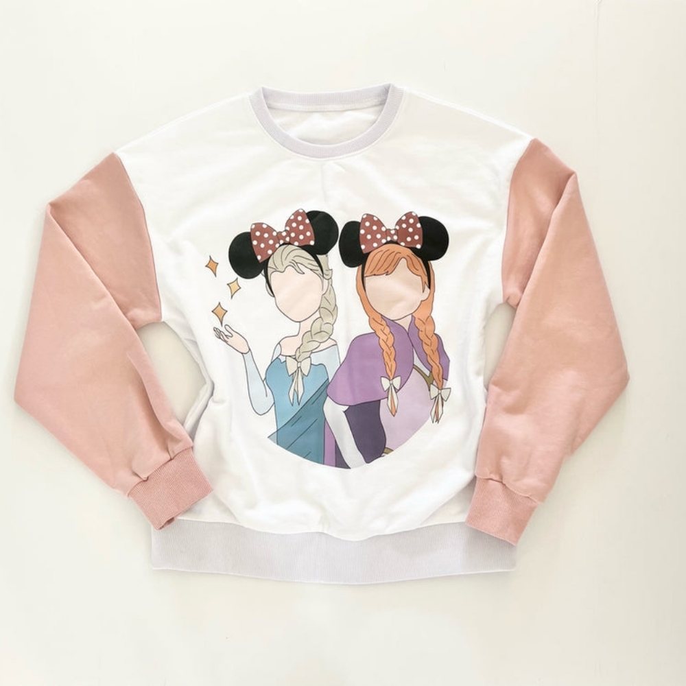 Sweet P Baby Co. Frozen Sisters Anna & Elsa Sweatshirt XL